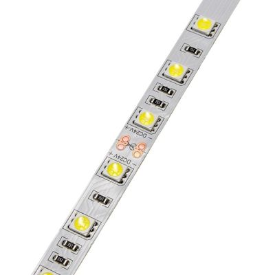 Ruban LED 14,4W/m 24V 60LED/m longueur 5m - Blanc Chaud 2800K