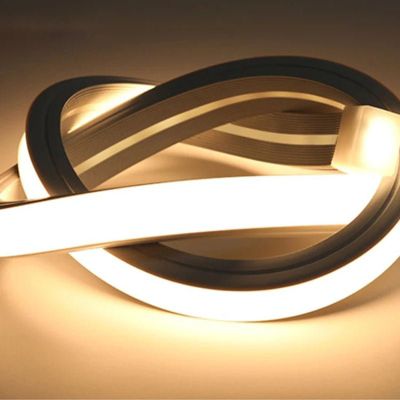 Ruban LED 220V 10x10mm IP65 Finition Continue (vendu sur mesure au mètre) - Blanc Chaud 2300K - 3500K - SILAMP