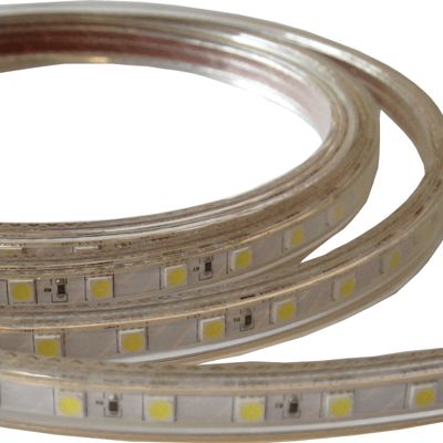 Ruban LED 220V 5050 IP65 60LED/m (Vendu sur mesure au mètre) - Blanc Neutre 4000K - 5500K - SILAMP