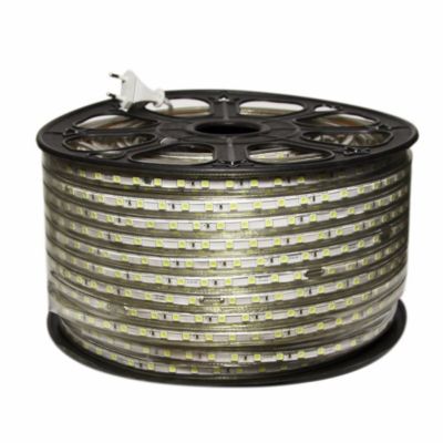 Ruban LED 220V 5050 IP65 60LED/m (Vendu sur mesure au mètre) - Blanc Neutre 4000K - 5500K - SILAMP