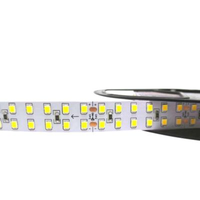 Ruban LED 5M 24V 2835 IP20 Double Rangée 240LED/m - Blanc Chaud 2300K - 3500K - SILAMP