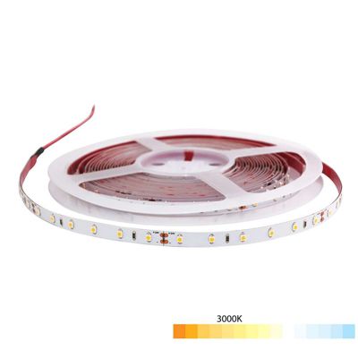 Ruban LED Blanc 24V 60 LED/m étanche 4,8W/m 5m - Blanc Chaud 3000K