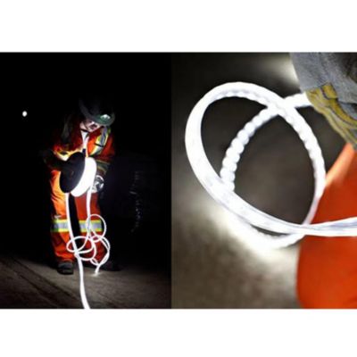 RUBAN LED CHANTIER IP67 230V 9W/M 50M Bandeau Leds sécable 2835 silicone Etanche Blanc Froid 6000K