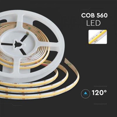 Ruban LED COB 5m Dimmable CCT 24V 18W/m 560 LED/m - 3000K/4000K/6500K - SILAMP