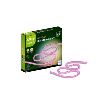 Ruban LED extérieur Calex blanc chaud et multicolore 5m