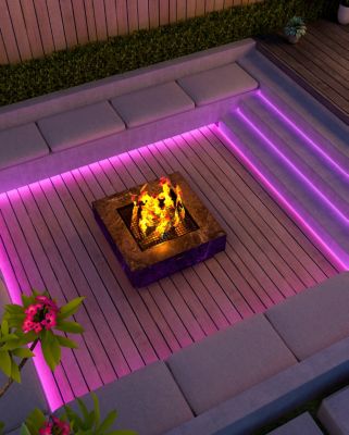 Ruban LED extérieur Calex blanc chaud et multicolore 5m