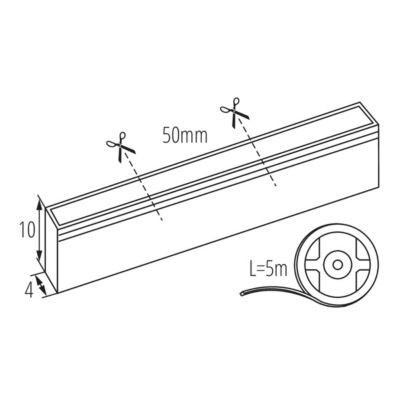 Ruban LED Néon Bleu 5m IP65 Flexible 12W/m Kanlux