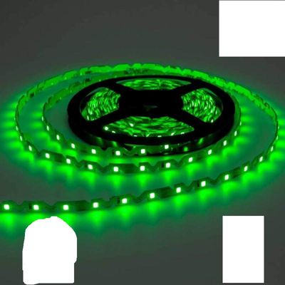 Ruban LED Pliable "S" étanche IP65 7,2W/m DC12V 60LED/m Longueur 5m - Green