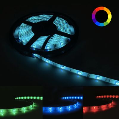 Ruban LED RGB 12V 5M 5050 IP44 30LED/m - SILAMP