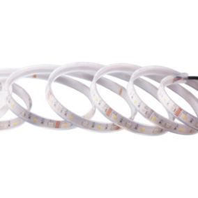Ruban lumineux Ammasy LED intégrée variation de couleurs IP65 dimmable 1200lm 15W L.500cm blanc GoodHome