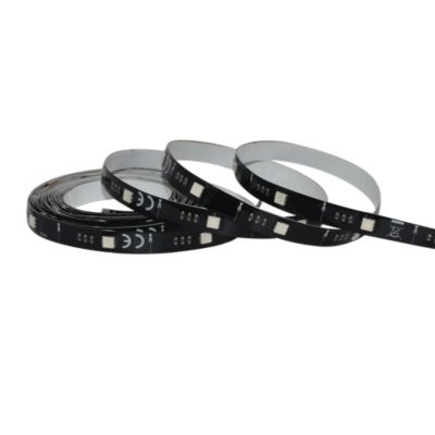 Ruban lumineux Baldaia LED intégrée variation de couleurs IP20 dimmable 5W L.400cm noir GoodHome