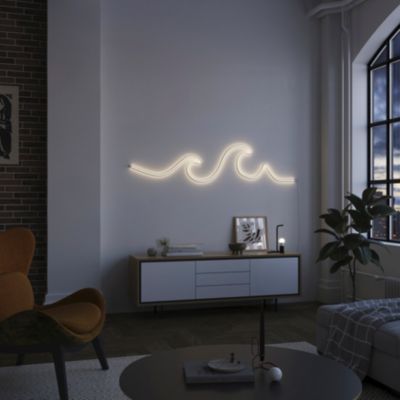 Ruban lumineux néon Almeida LED intégrée variation de couleurs IP20 dimmable 22W L.500cm blanc Goodhome