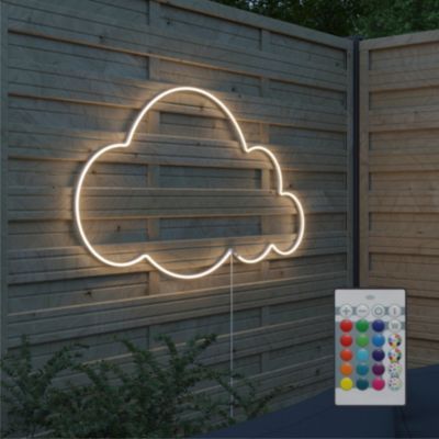 Ruban lumineux néon Almeida LED intégrée variation de couleurs IP65 dimmable 22W L.500cm blanc Goodhome