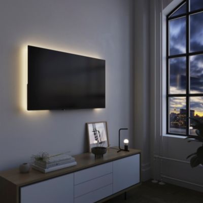 Kit 9 Barres Lumineuses LED Murales Intelligentes - Synchronisation Musique, Commande Vocale, RVB - Noir