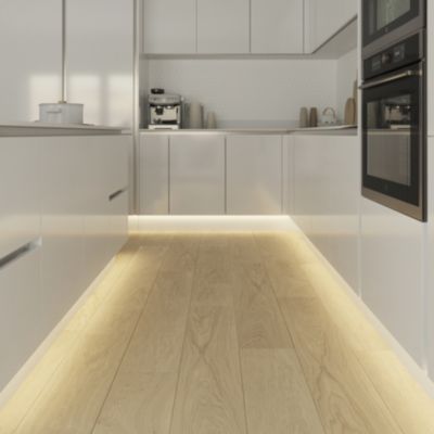 Ruban lumineux Waldeck LED intégrée blanc neutre IP20 1200lm 16W L.300cm blanc GoodHome
