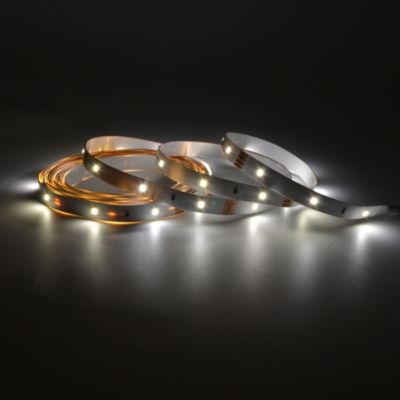 Ruban lumineux Waldeck LED intégrée blanc neutre IP20 1200lm 16W L.300cm blanc GoodHome