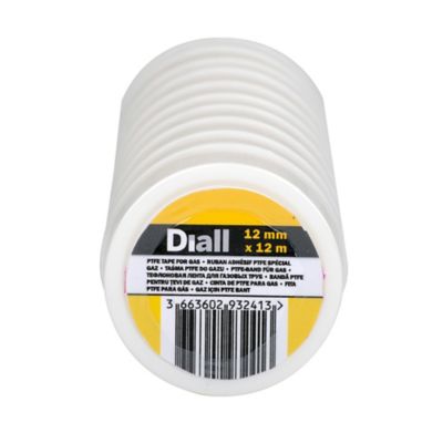 Ruban PTFE 12 mm x 12 m x 0,076 mm, 10 pièces