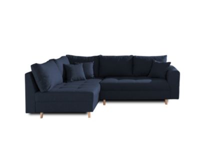 Rune - canapé d'angle - avec pouf d'appoint - 4 places - style scandinave - gauche - Lisa Design