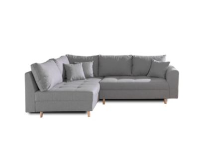 Rune - canapé d'angle - avec pouf d'appoint - 4 places - style scandinave - gauche - Lisa Design
