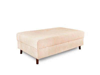 Rune - canapé panoramique d'angle droit - 7 places - avec pouf d'appoint - en velours côtelé - Lisa Design