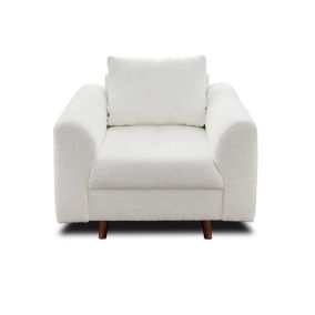 Rune - fauteuil - en tissu bouclette - Lisa Design