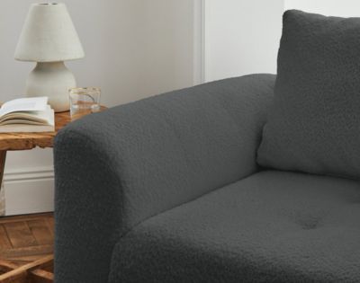 Rune - fauteuil - en tissu bouclette - Lisa Design