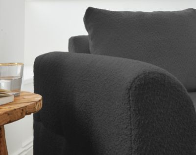Rune - fauteuil - en tissu bouclette - Lisa Design