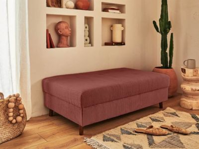 Rune - pouf modulable - en velours côtelé - Lisa Design