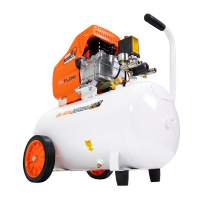 RURIS AirPower 5000PLUS - Compresseur d'air 50 L avec kit d'accessoires 5 pieces, double sortie 8 bar