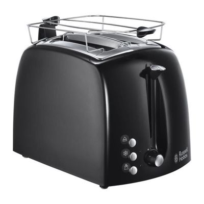RUSSELL HOBBS 22601-56 Toaster Grille-Pain Texture Fentes Larges - Noir