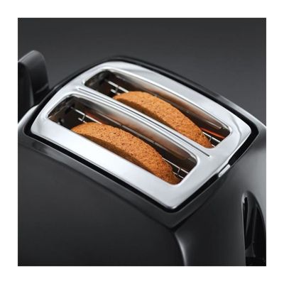 RUSSELL HOBBS 22601-56 Toaster Grille-Pain Texture Fentes Larges - Noir