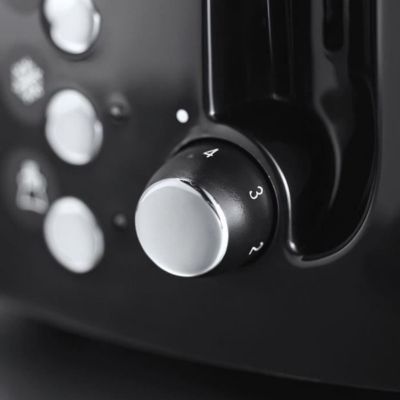 RUSSELL HOBBS 22601-56 Toaster Grille-Pain Texture Fentes Larges - Noir