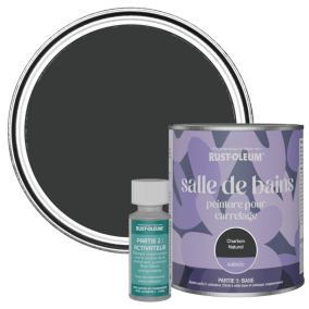 Rust-Oleum Peinture Carrelage Salle de Bain, Satinée - Charbon naturel 750ml