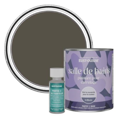 Rust-Oleum Peinture Marron Résistante à l'eau pour Carrelage de Salle ...