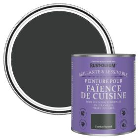 Rust-Oleum Peinture pour Faïence de Cuisine, Brillant - Charbon Naturel 750ml