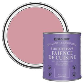 Rust-Oleum Peinture pour Faïence de Cuisine, Brillant - Rose Antique 750ml