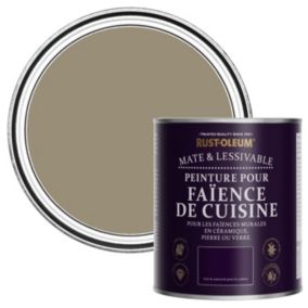 Rust-Oleum Peinture pour Faïence de Cuisine, Mat - Café Deluxe 750ml