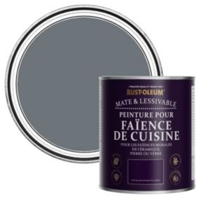 Rust-Oleum Peinture pour Faïence de Cuisine, Mat - Gris Marine 750ml