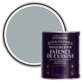 Rust-Oleum Peinture pour Faïence de Cuisine, Mat - Gris Minéral 750ml