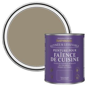 Rust-Oleum Peinture pour Faïence de Cuisine, Satin - Café Deluxe 750ml