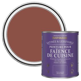 Rust-Oleum Peinture pour Faïence de Cuisine, Satin - Rouge Brique 750ml