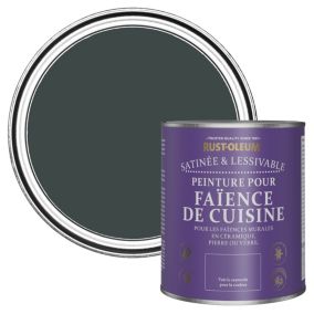 Rust-Oleum Peinture pour Faïence de Cuisine, Satin - Sable Noir 750ml