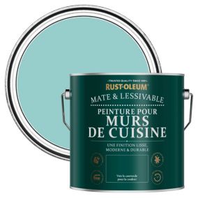Rust-Oleum Peinture pour Murs de Cuisine, Mate - Bleu vert 2,5 L