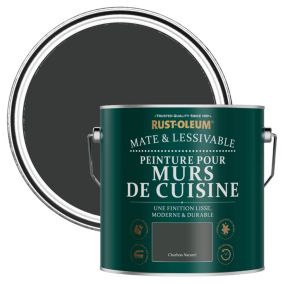 Rust-Oleum Peinture pour Murs de Cuisine, Mate - Charbon Naturel 2,5 L