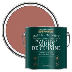 Rust-Oleum Peinture pour Murs de Cuisine, Mate - Saumon 2,5 L