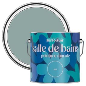 Rust-Oleum Peinture pour Murs de Salle de Bains, Mate - Bleu Gris 2,5 L