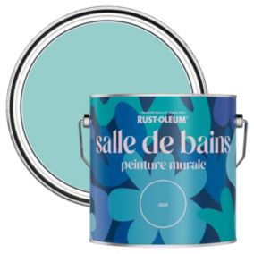 Rust-Oleum Peinture pour Murs de Salle de Bains, Mate - Bleu vert 2,5 L