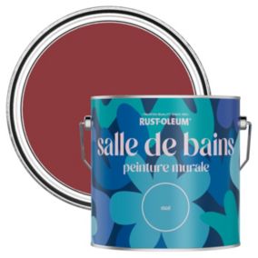 Rust-Oleum Peinture pour Murs de Salle de Bains, Mate - Bordeaux 2,5 L