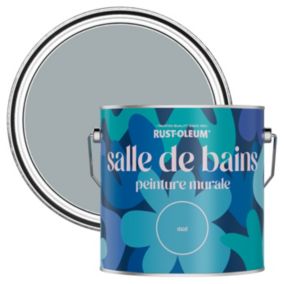 Rust-Oleum Peinture pour Murs de Salle de Bains, Mate - Gris Minéral 2,5 L