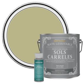 Rust-Oleum Peinture pour Sols Carrelés Mate Lessivable - Vert sauge 2,5 L